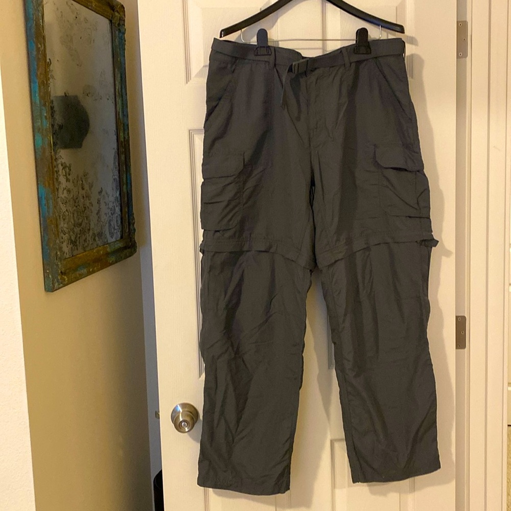 REI Women’s Convertible Grey Nylon Hiking Pants Shorts 16W